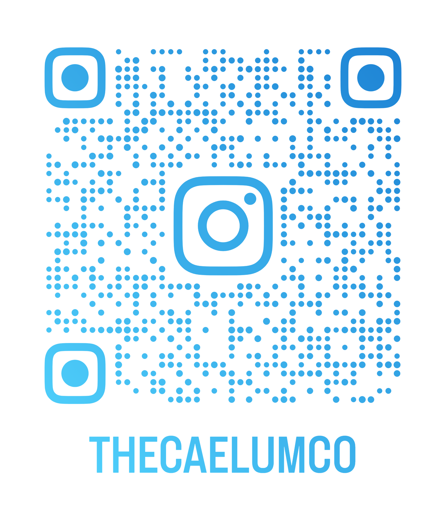 @thecaelumco Instagram Handle QR Code Designs