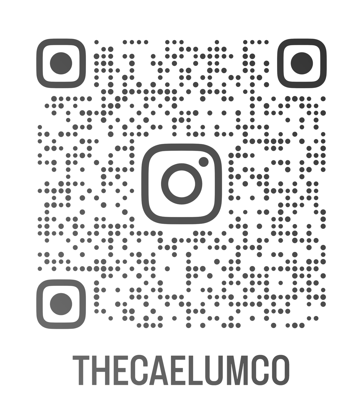 @thecaelumco Instagram Handle QR Code Designs